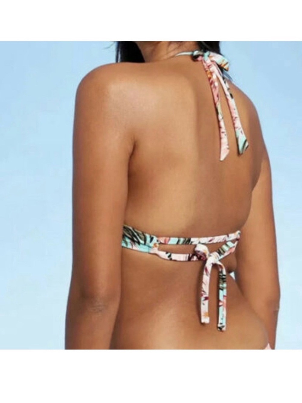 NEW Kona Sol Turquoise Floral Bikini MEDIUM - Picture 6 of 13